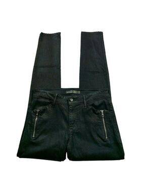 Joe's Jeans Rollin Skinny Jeans Size 27 Black Coated